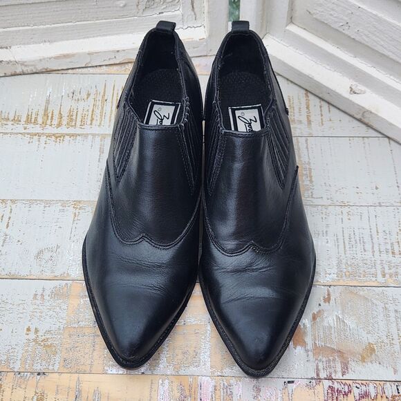 Zodiac Black Leather Ankle Booties - Picture 8 of 9